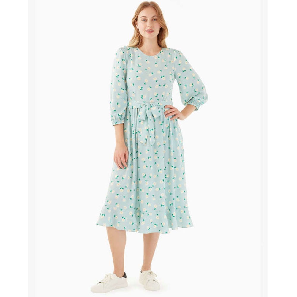 Kate Spade Dancing Aster Smocked Dress size 4